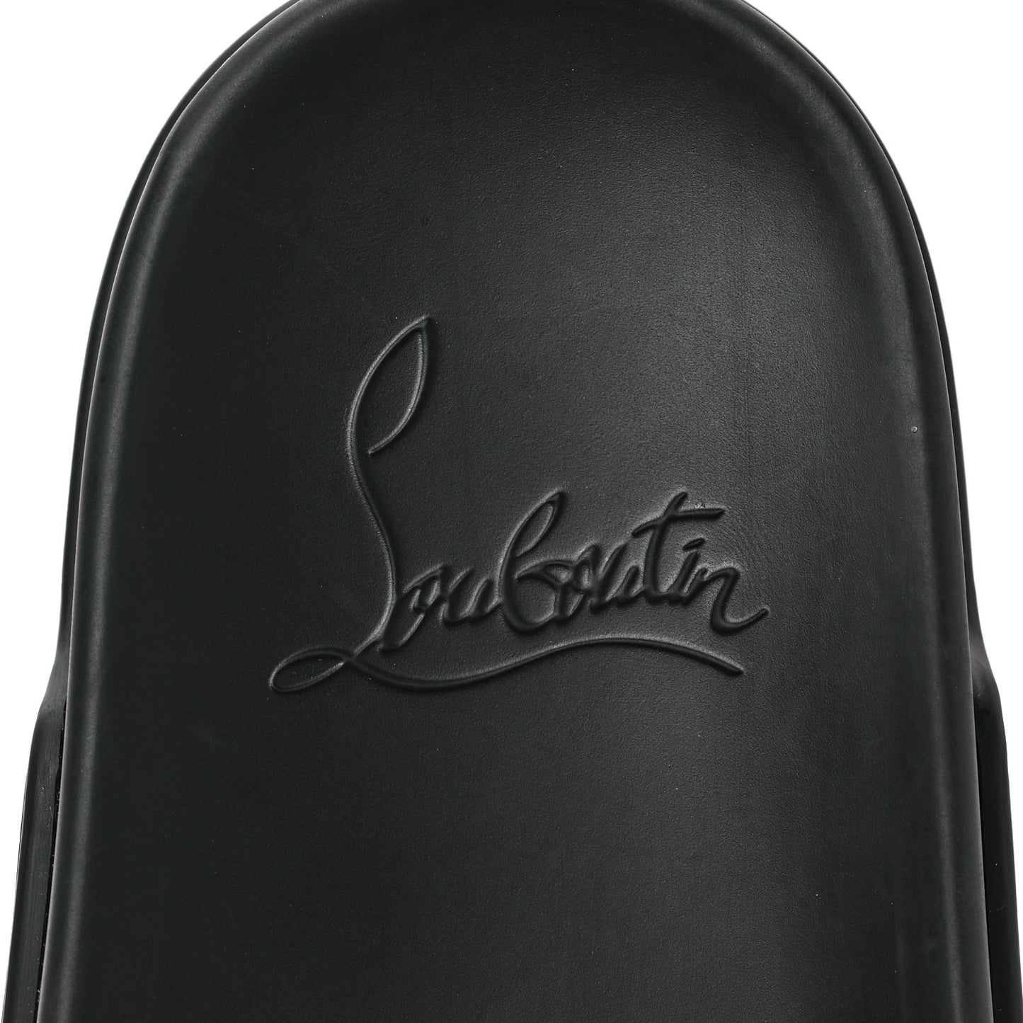 Calfskin Studded Pool Fun Platform Flat Slide Sandals 40 Black
