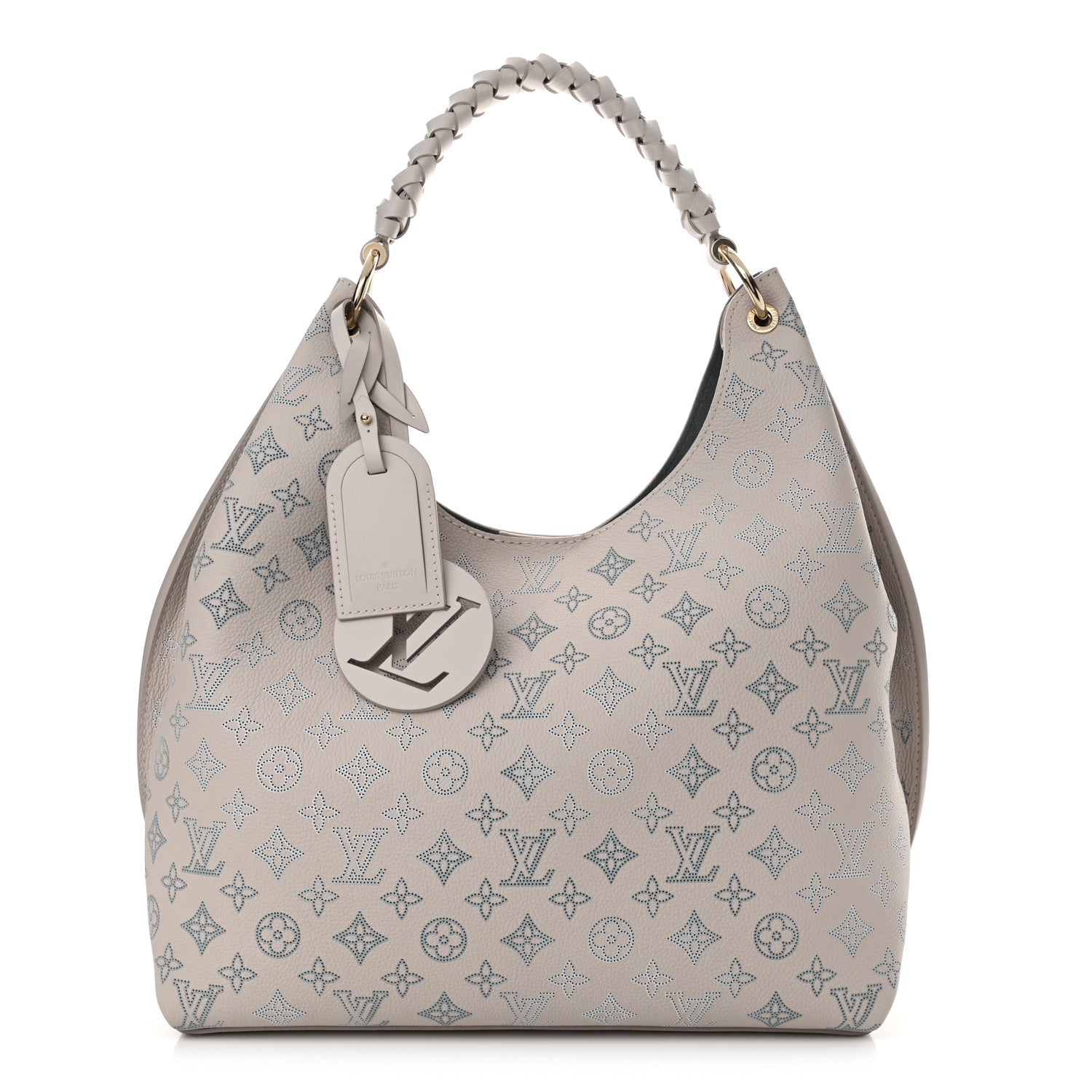 Louis Vuitton Mahina Carmel Hobo PM Brume Gray 1 of 11
