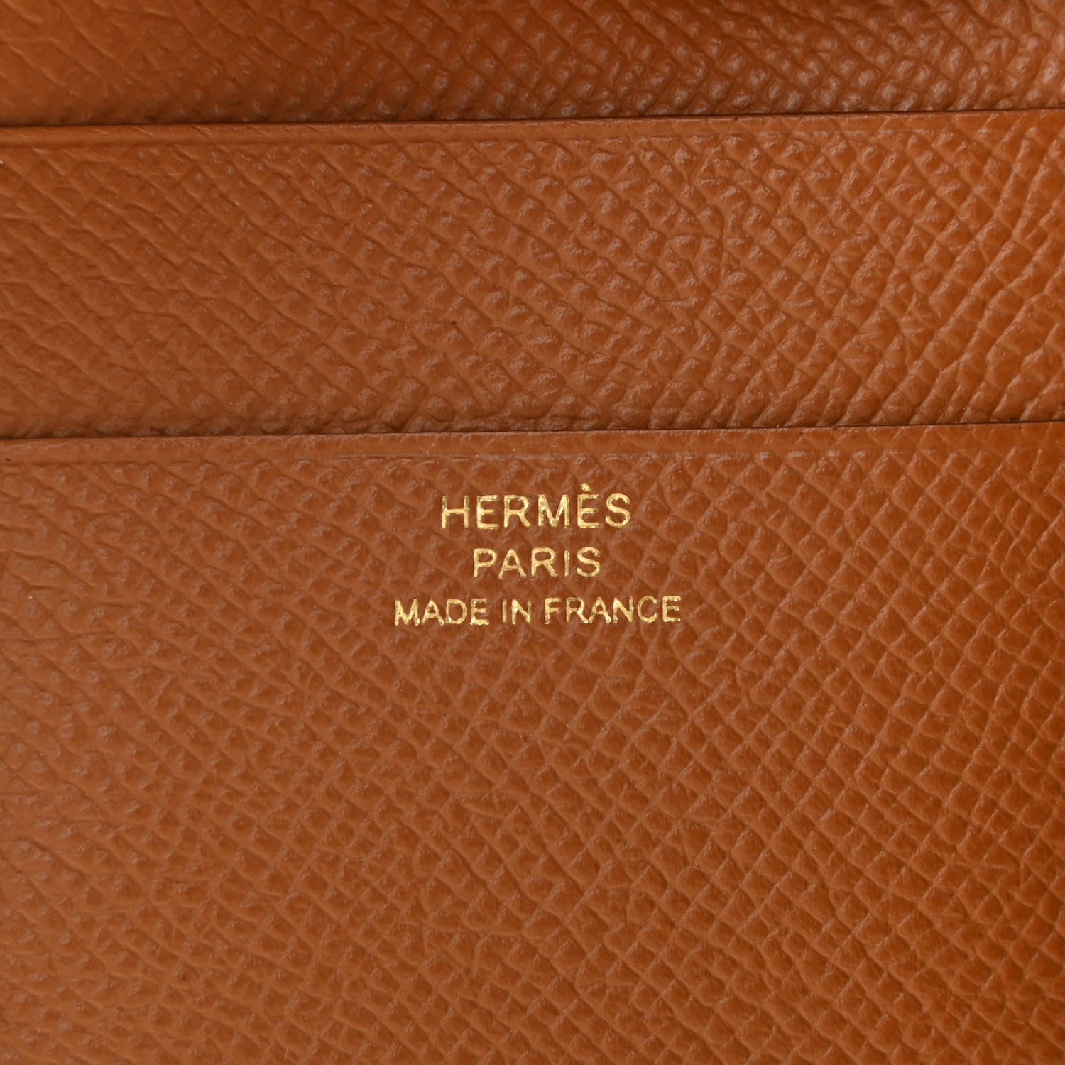 Hermes Epsom Tri-Fold Compact Bearn Wallet Gold 6 of 7