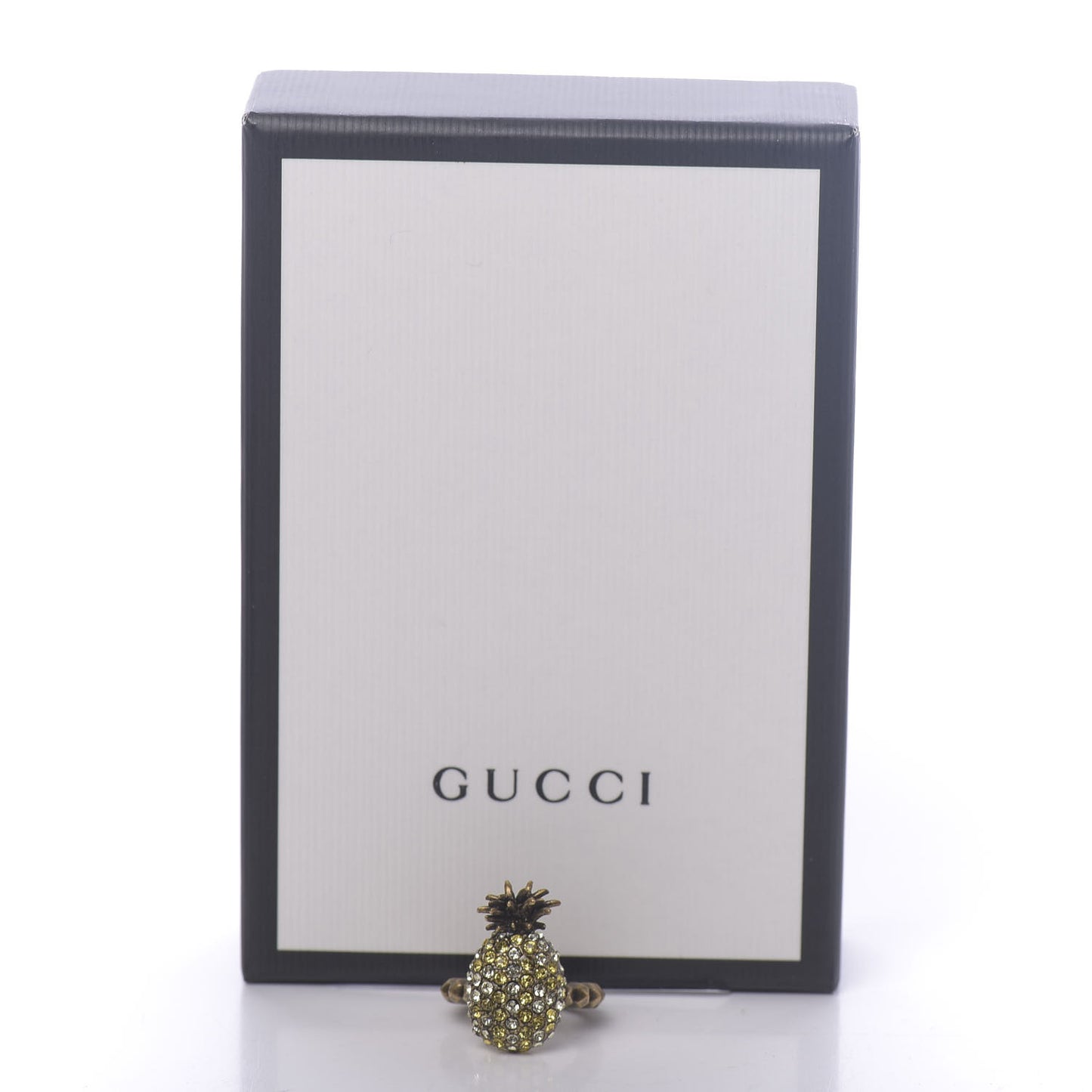 Crystal Pineapple Motif Ring S