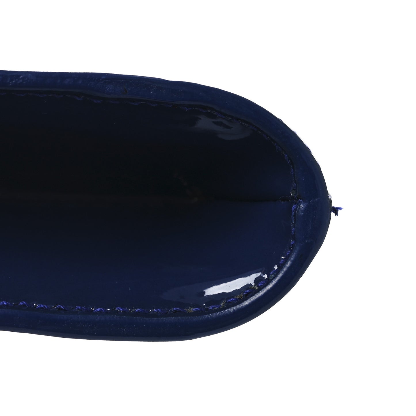 Patent Calfskin Monogram Large Belle De Jour Clutch Royal Blue