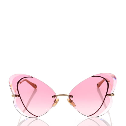 Chloe Metal Butterfly Sunglasses CH0064S Pink 2 of 6