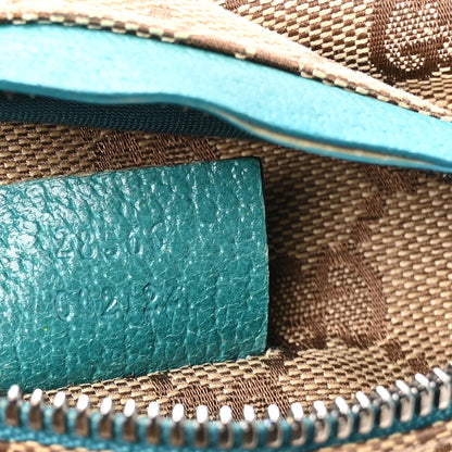 Gucci GG Monogram Web Double Pocket Belt Bag Turquoise 7 of 10