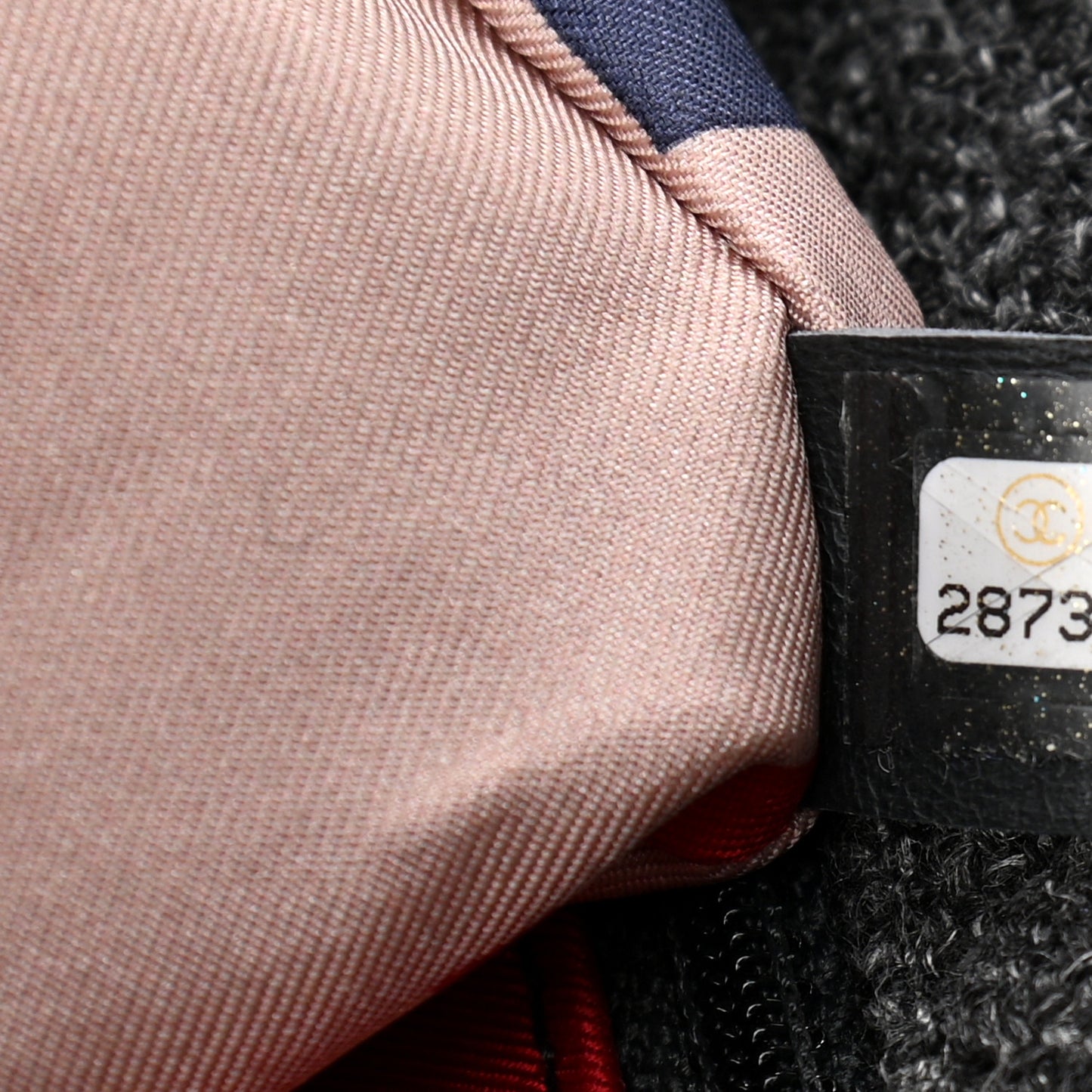 Wool Tweed Quilted Coco Neige Chain Around Flap Black