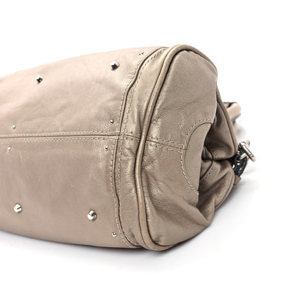 Chloe Metallic Calfskin Paddington Satchel Taupe 10 of 13
