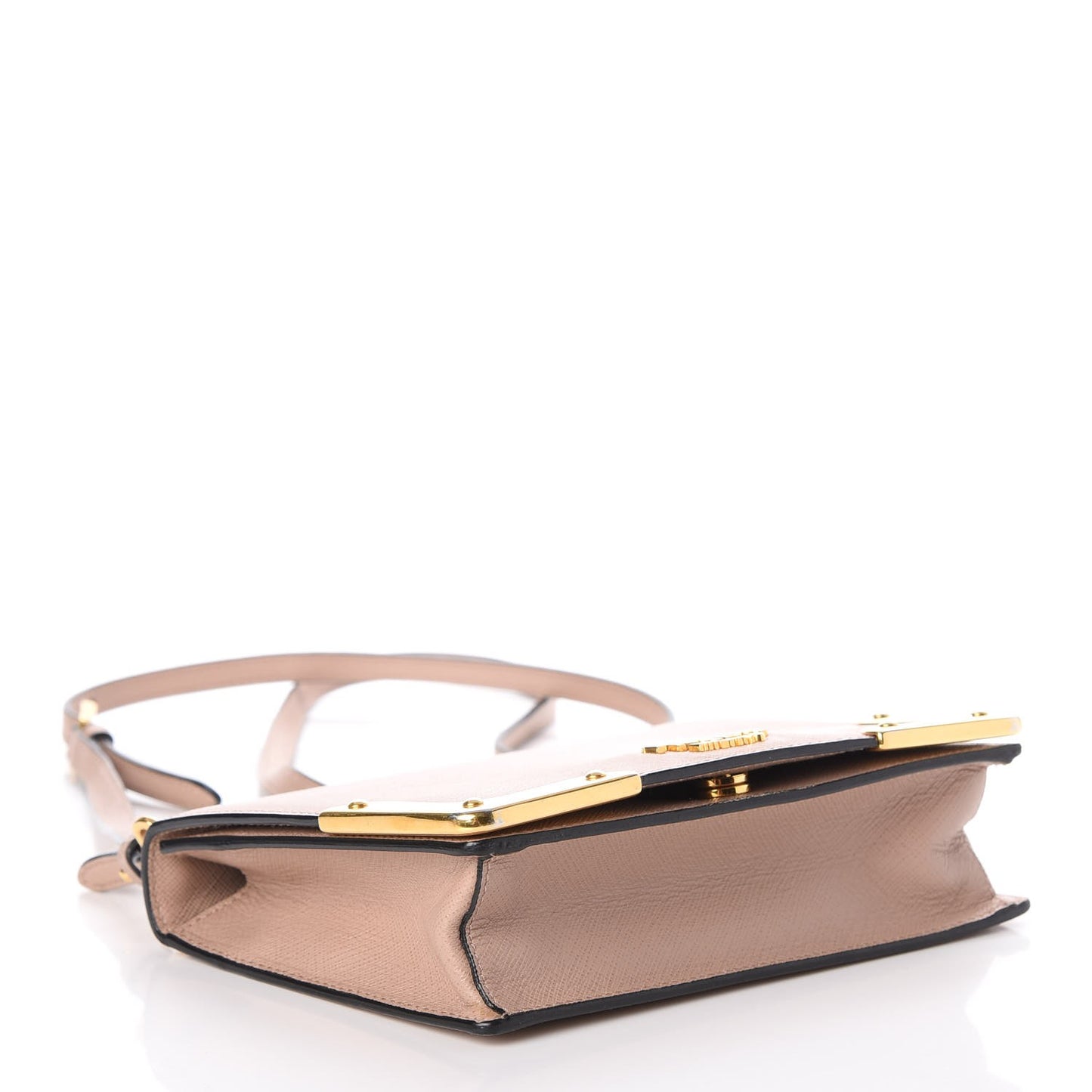 Saffiano Bandolero Crossbody Bag Cammeo