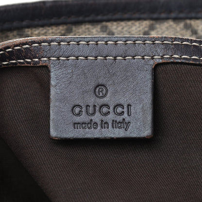 Gucci GG Supreme Monogram Medium Zippered Shopping Tote Dark Brown 8 of 11