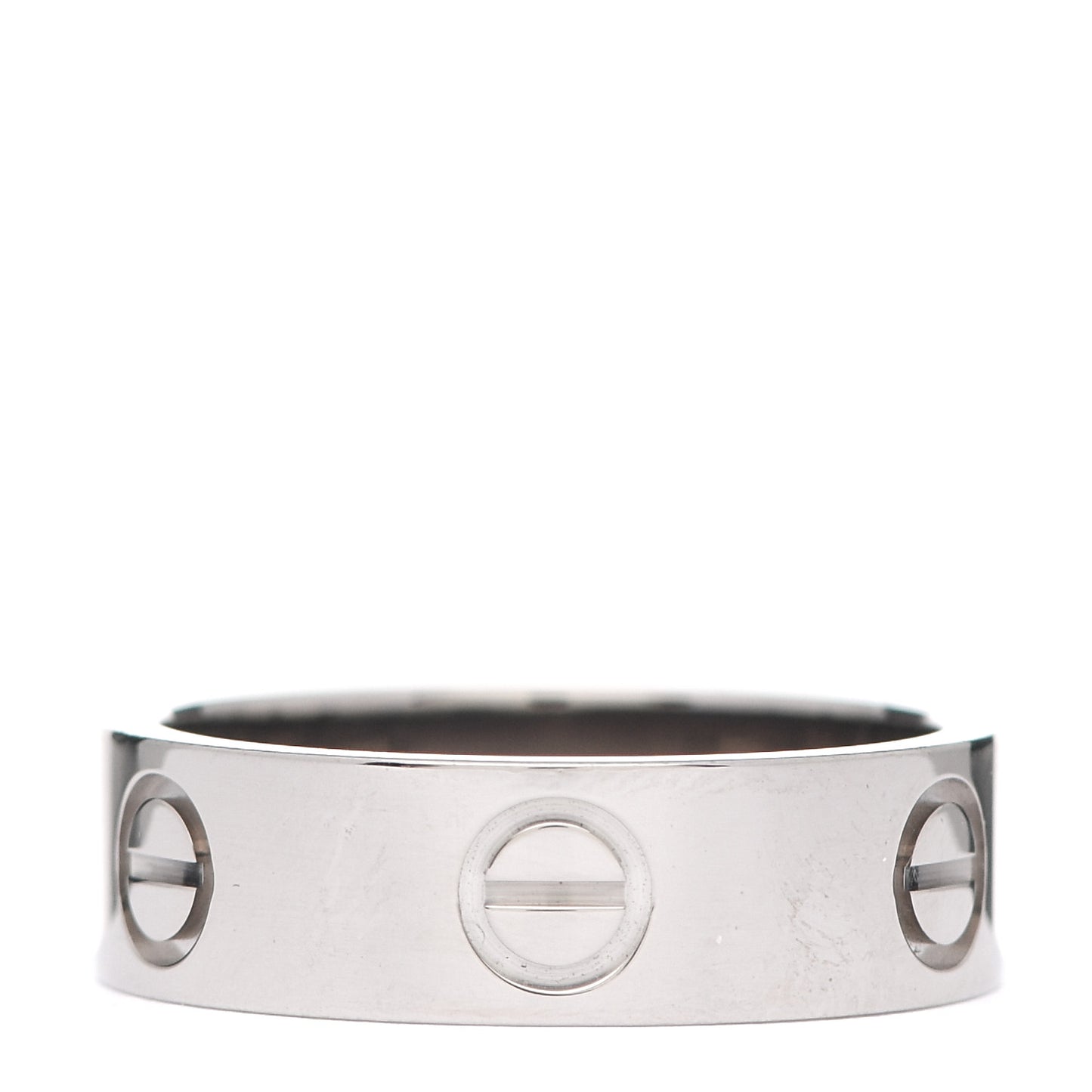18K White Gold 5.5mm LOVE Ring 51 5.75