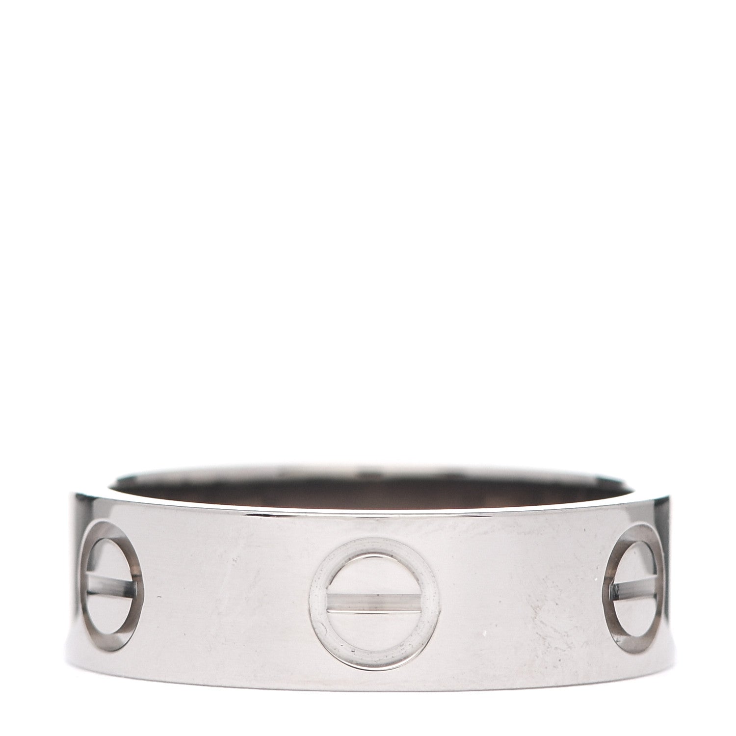 Cartier 18K White Gold 5.5mm LOVE Ring 51 5.75 3 of 6