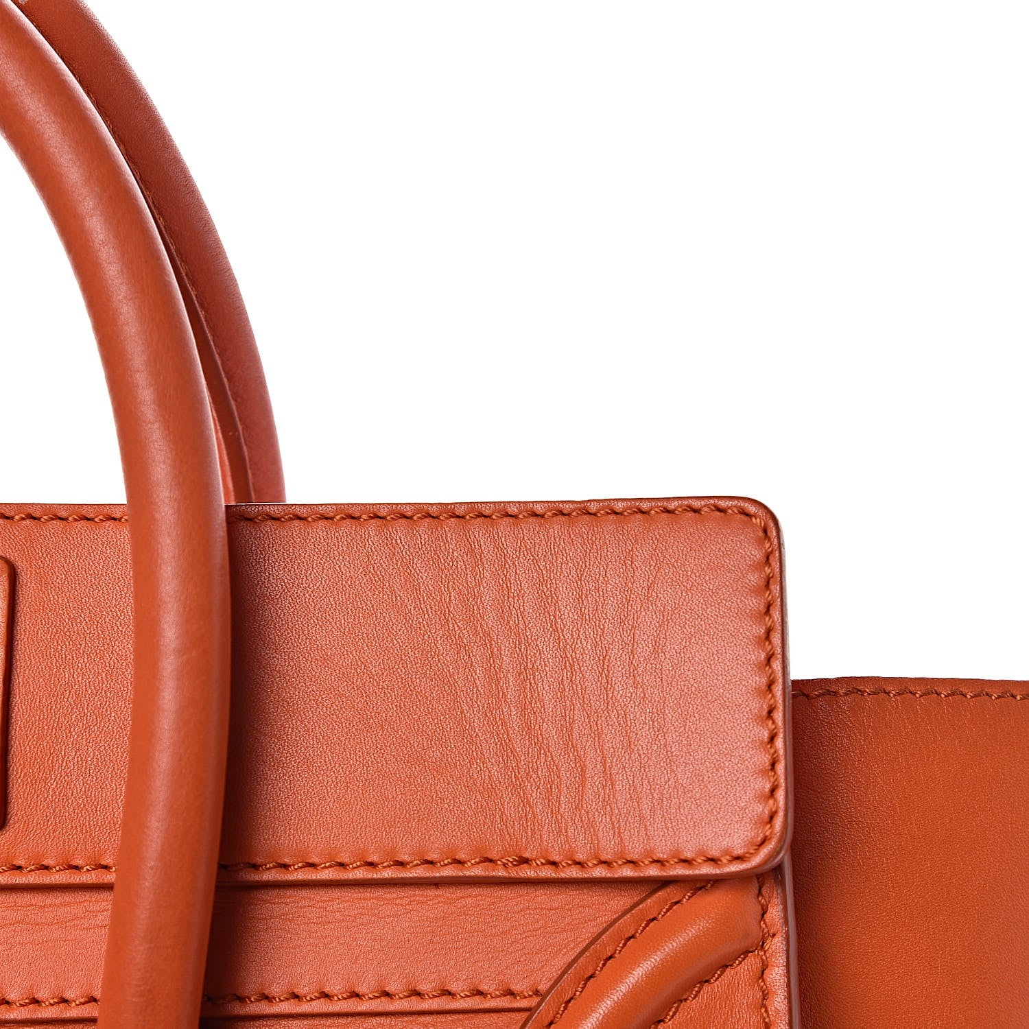Celine Smooth Calfskin Mini Luggage Bright Orange 15 of 24