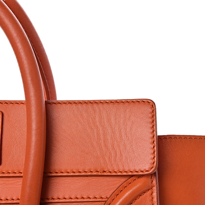 Celine Smooth Calfskin Mini Luggage Bright Orange 15 of 24