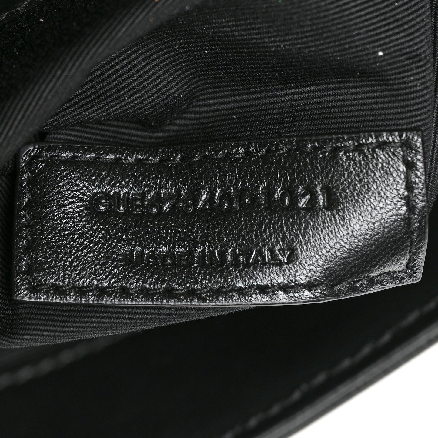 Calfskin Y Quilted Monogram Toy Loulou Crossbody Bag Black
