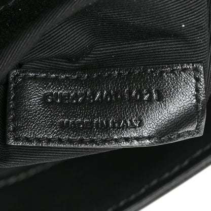 Saint Laurent Calfskin Y Quilted Monogram Toy Loulou Crossbody Bag Black 8 of 12