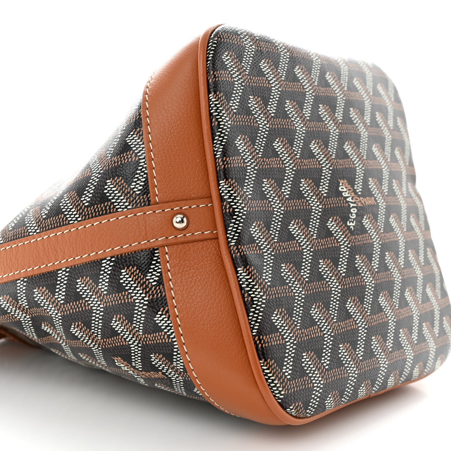 Goyard Goyardine Petit Flot Bucket Bag PM Black Gold 9 of 12