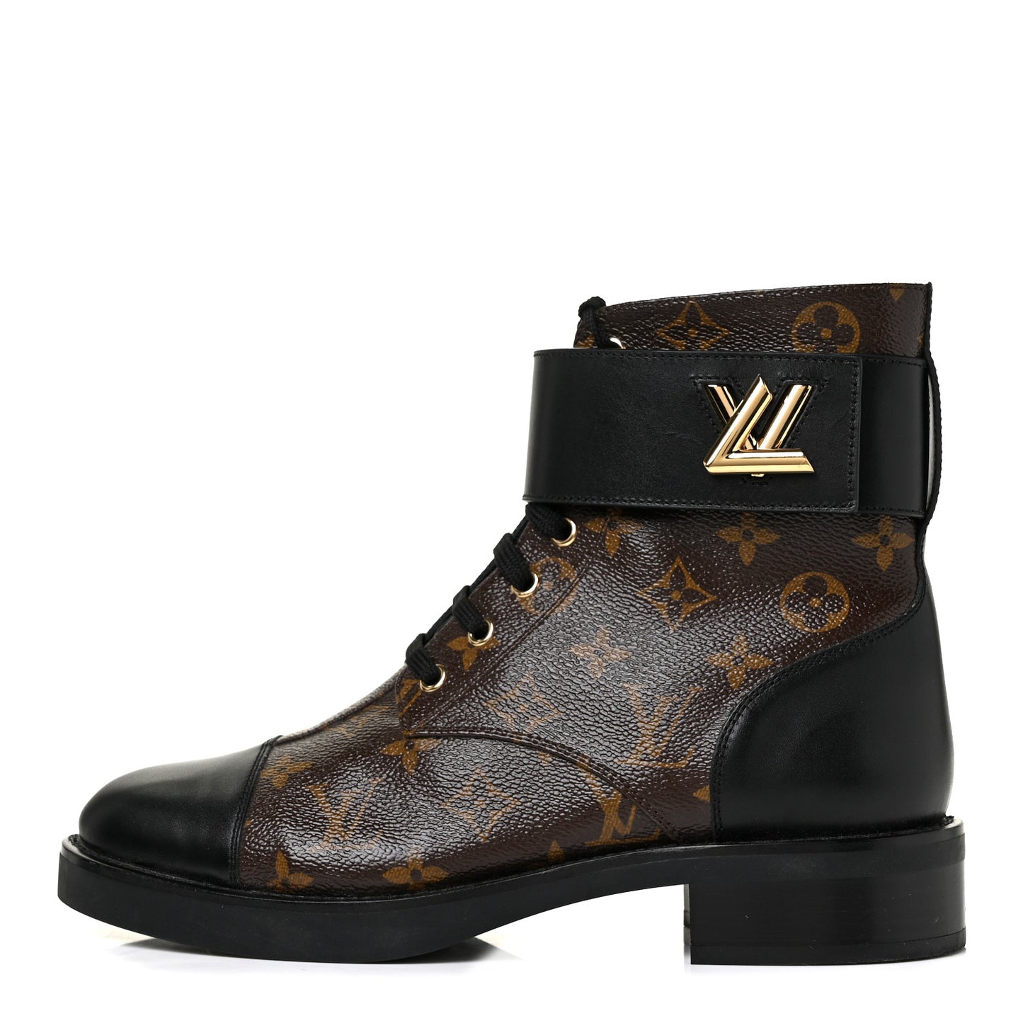 Calfskin Monogram Wonderland Flat Ranger Boots 40 Black