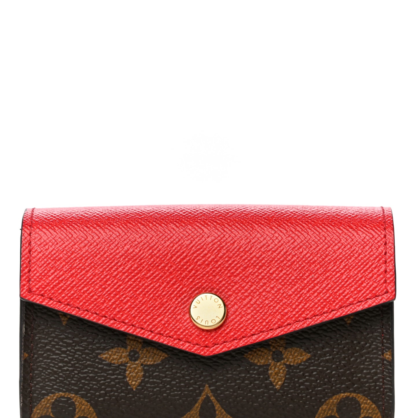 Monogram Sarah Multicartes Coquelicot