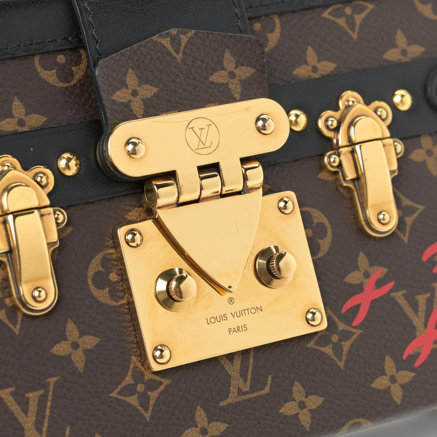 Louis Vuitton Monogram Petite Malle Black 10 of 13