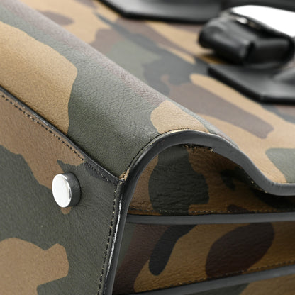 Saint Laurent Calfskin Camouflage Small Sac De Jour Kaki Black 16 of 21