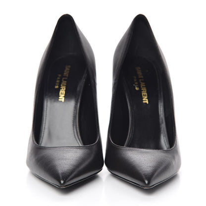 Saint Laurent Calfskin Opyum 100 Pumps 36 Black 2 of 11