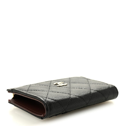 Chanel Caviar Quilted Flap Zip Card Holder Black 4 of 7