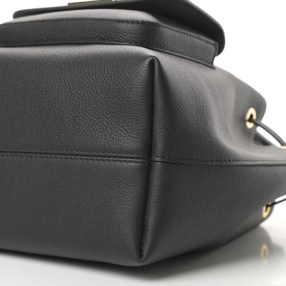 Louis Vuitton Calfskin Lockme Bucket MM Black 7 of 11