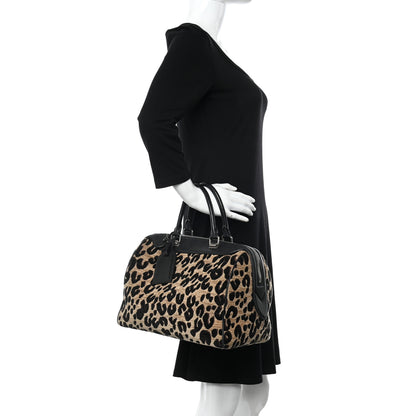 Louis Vuitton Jacquard Velvet Leopard Print Stephen Sprouse Speedy 2 of 19