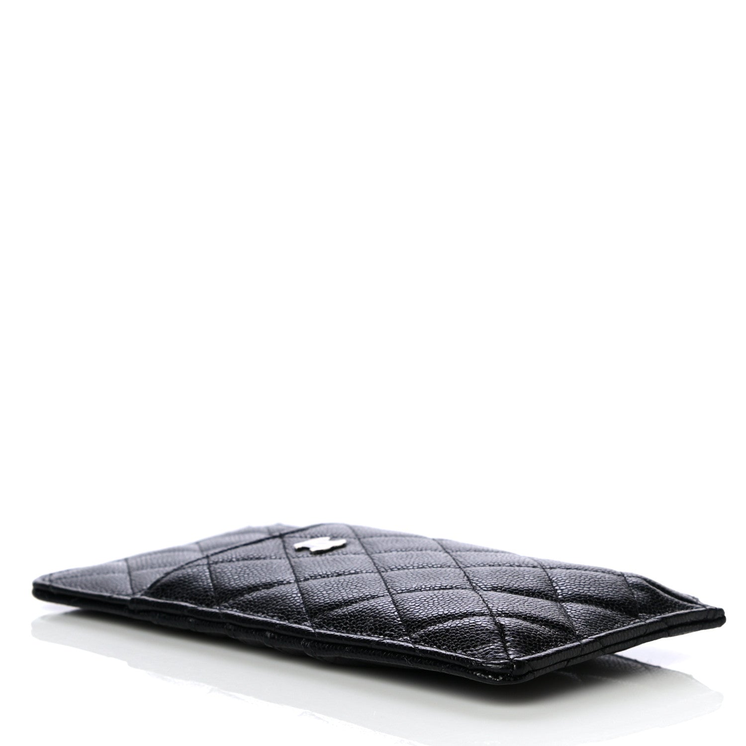 Chanel Caviar Quilted Classic Flat Wallet Pouch Black 5 of 13