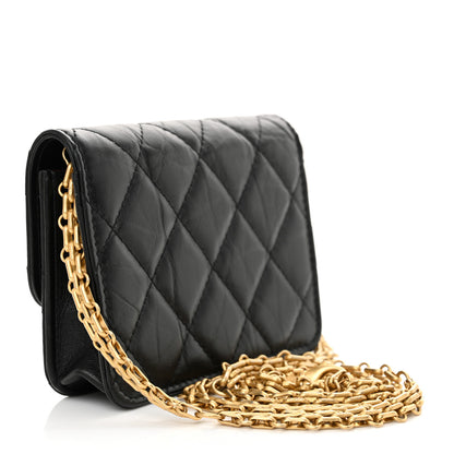 Chanel Aged Calfskin Quilted Reissue Belt Bag Black 2 of 12