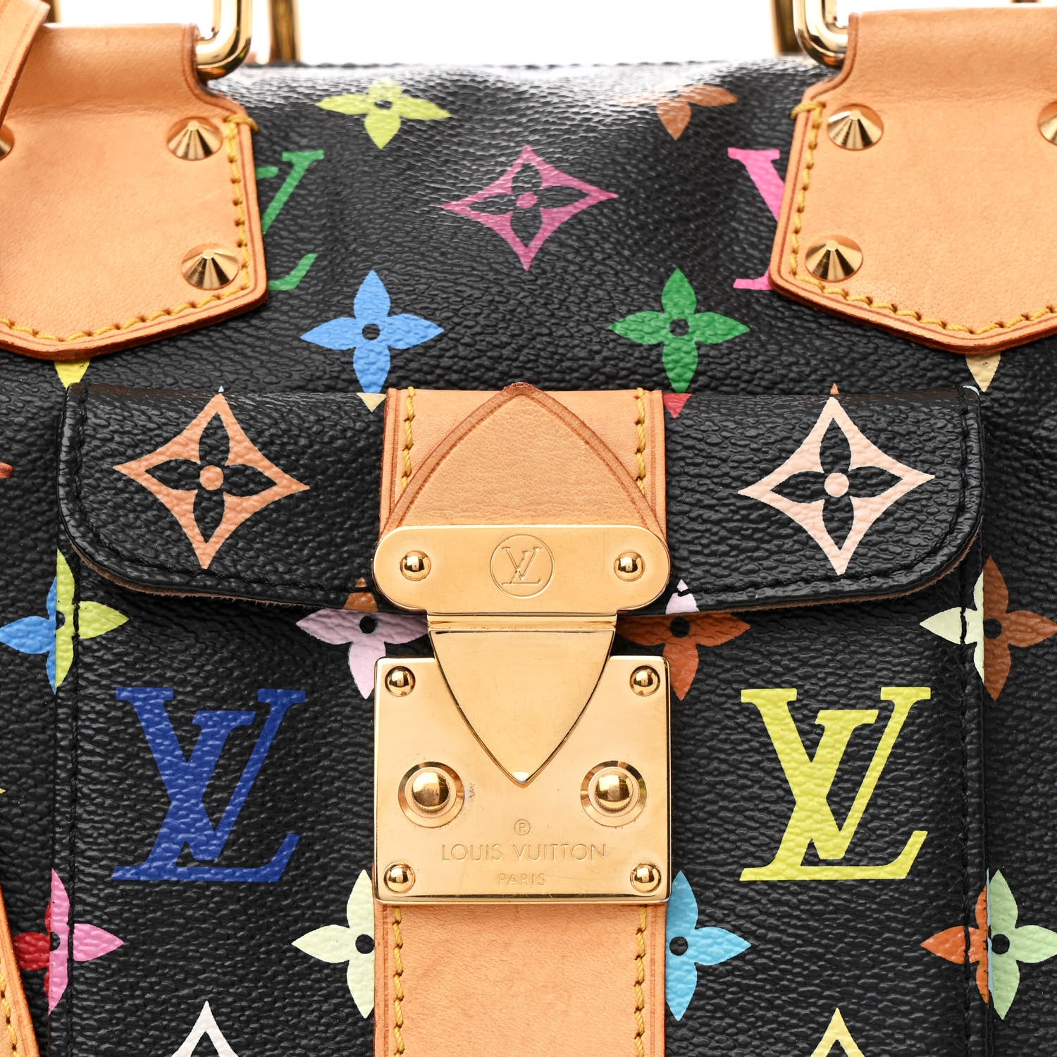 Louis Vuitton Monogram Multicolor Speedy 30 Black 7 of 13