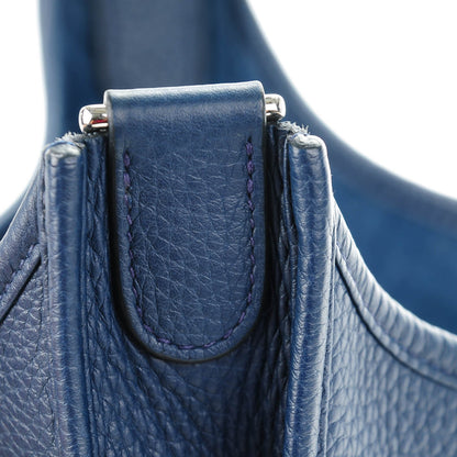 Hermes Taurillon Clemence Evelyne III PM Bleu Obscur 10 of 10