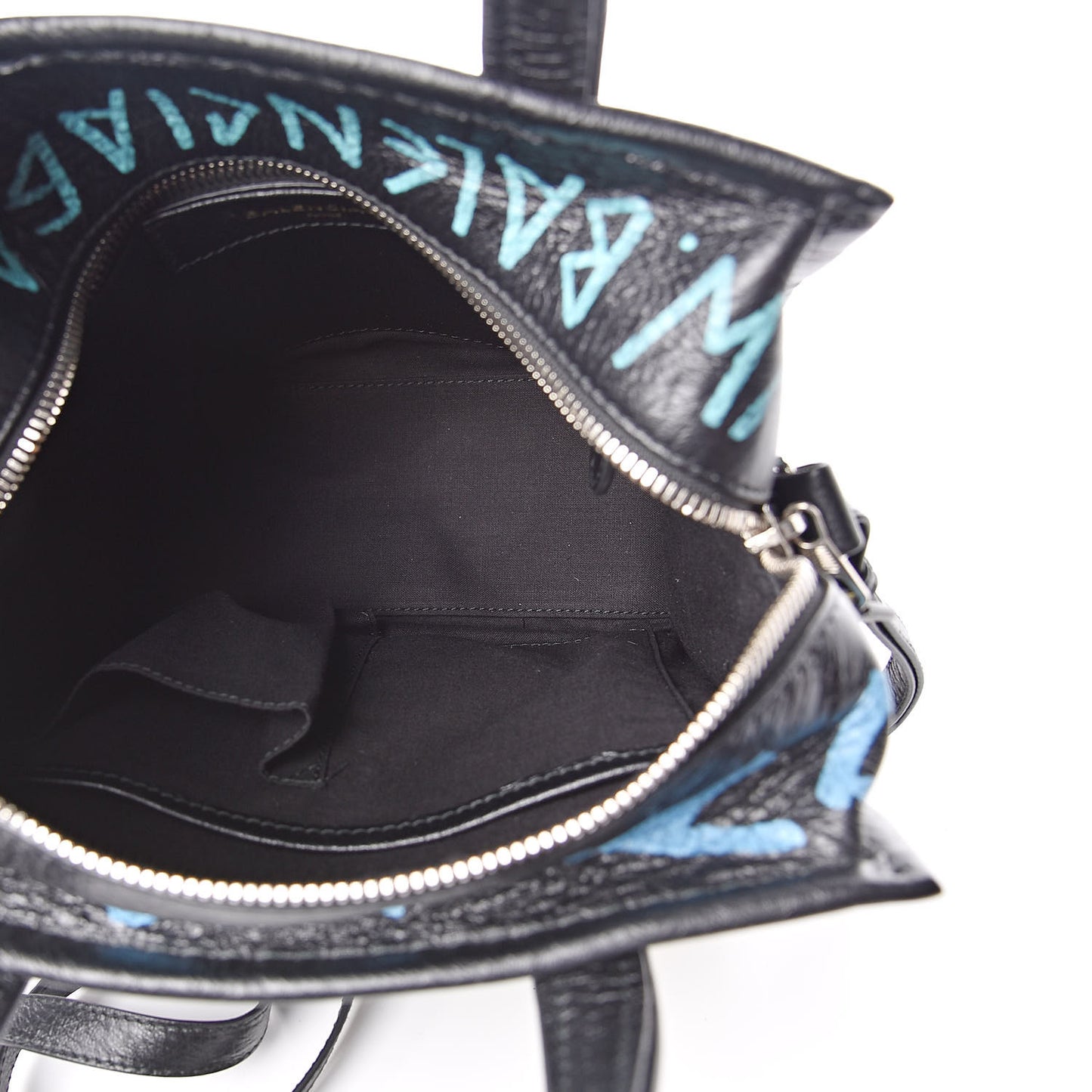 Agneau Arena Graffiti All Over XS Bazar Shopper Tote Black Multicolor