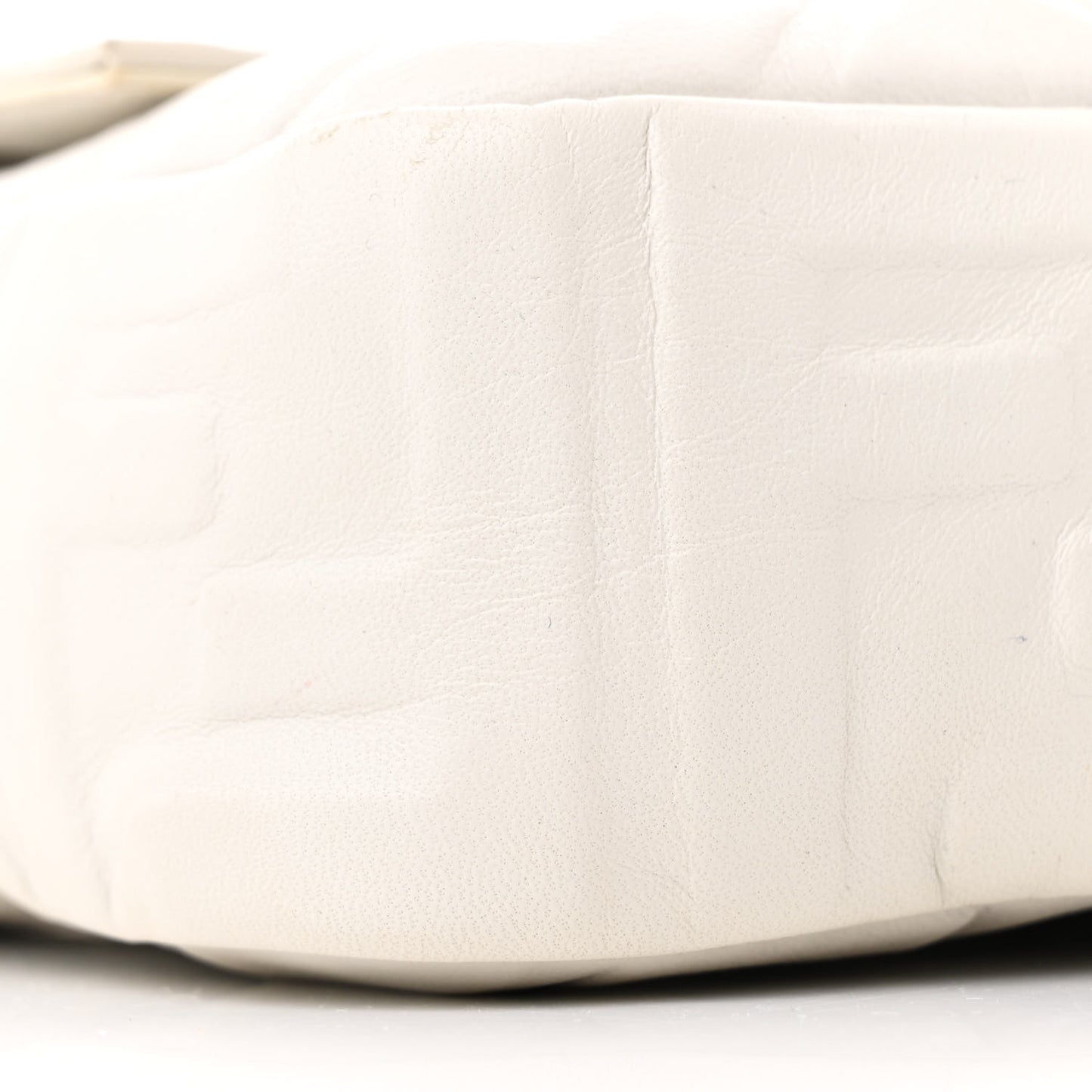 Nappa FF 1974 Embossed Baguette White