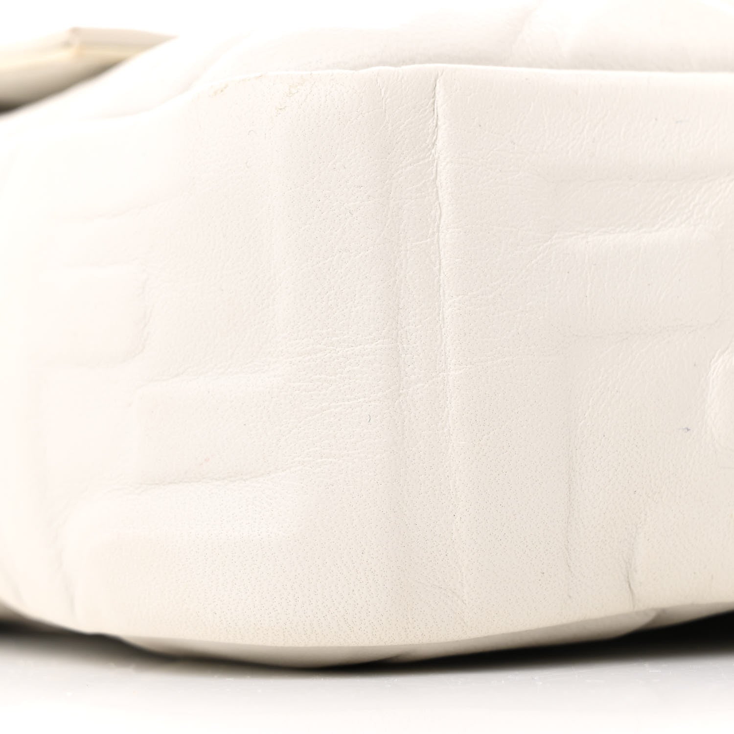 Fendi Nappa FF 1974 Embossed Baguette White 9 of 13