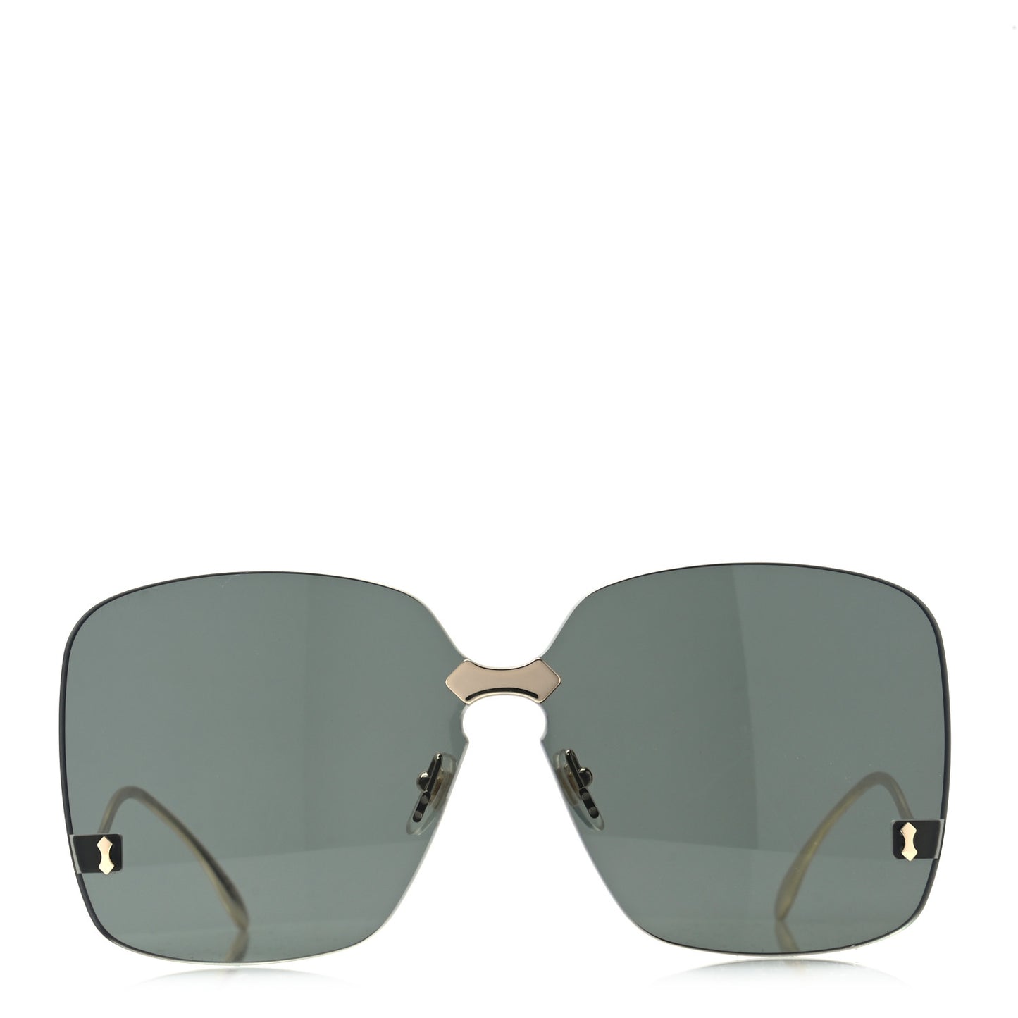 Metal Rimless Sunglasses GG0352S Gold