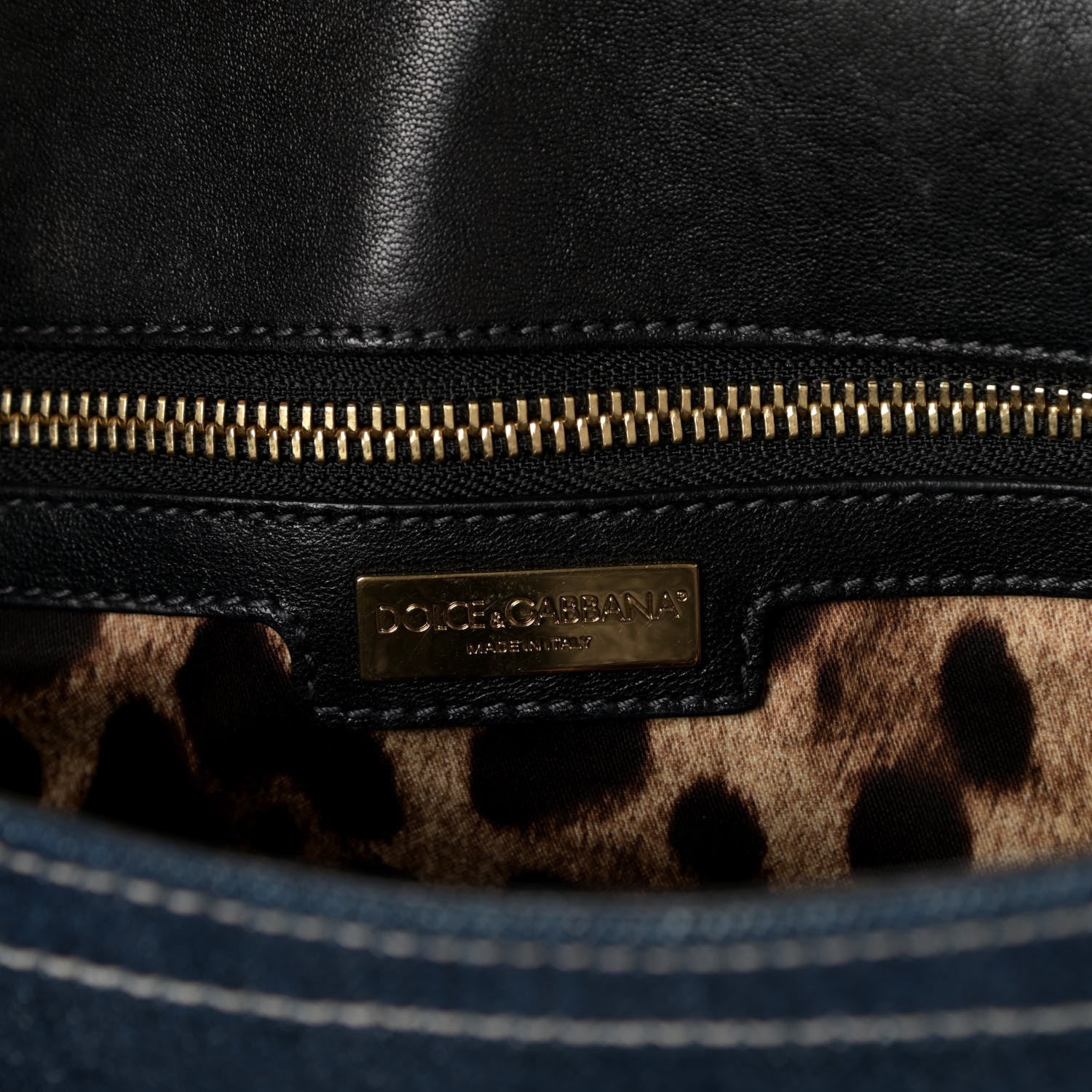 Dolce & Gabbana Denim Large Miss Sicily Satchel Blue 7 of 10