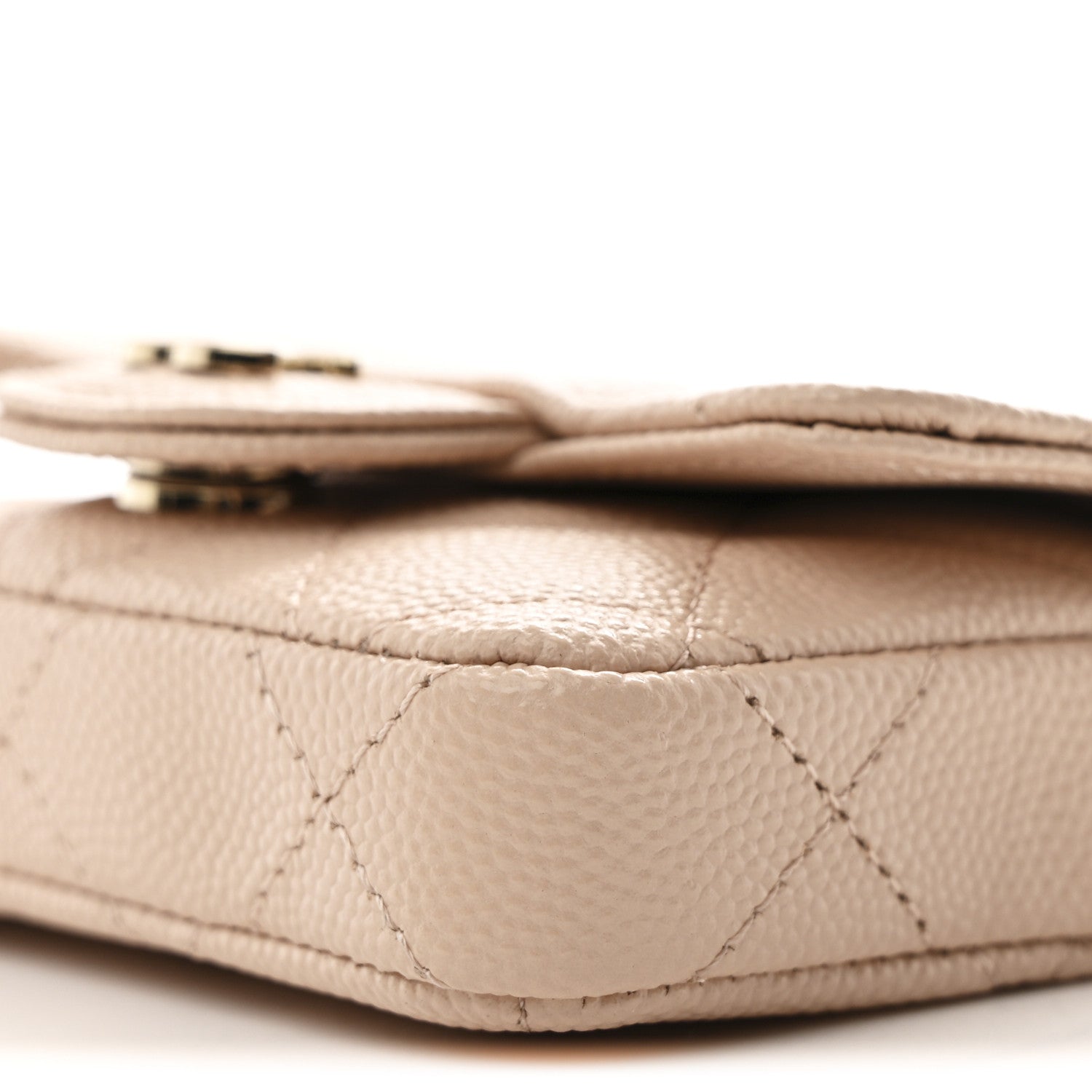 Chanel Caviar Quilted Mini Chain Belt Bag Light Beige 10 of 11