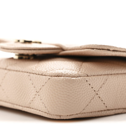 Chanel Caviar Quilted Mini Chain Belt Bag Light Beige 10 of 11