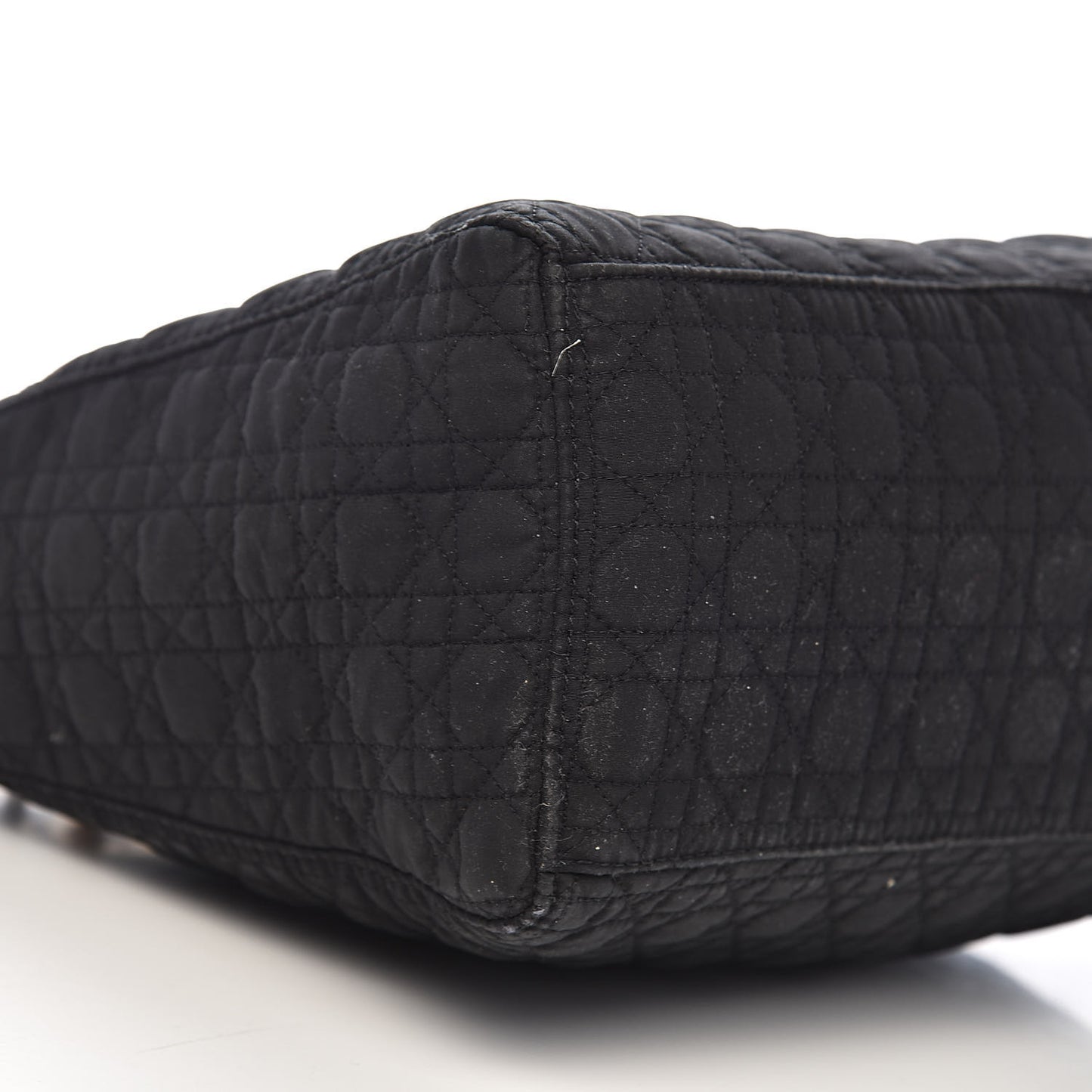 Nylon Cannage Medium Lady Dior Black