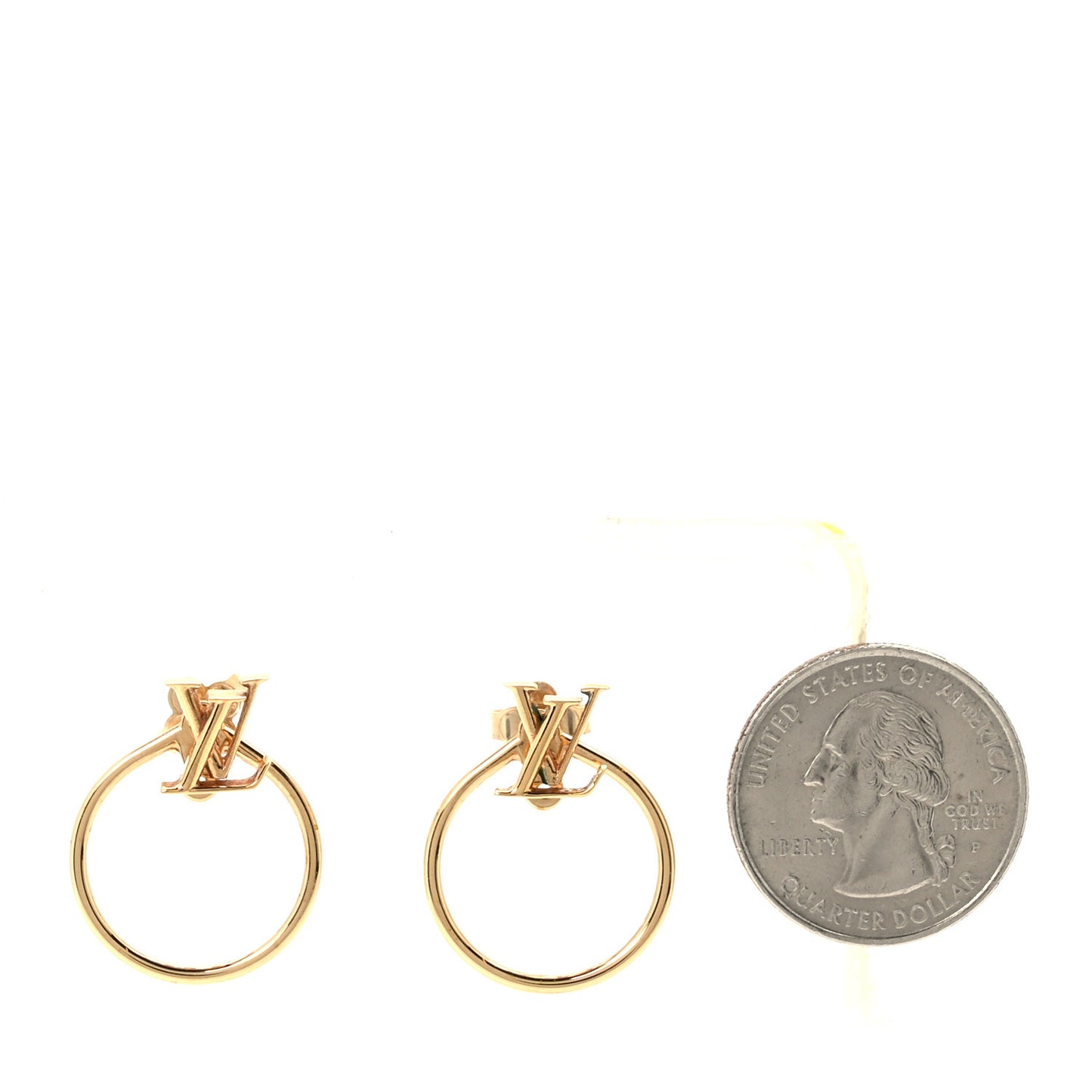 LV Eclipse Hoop Earrings Gold