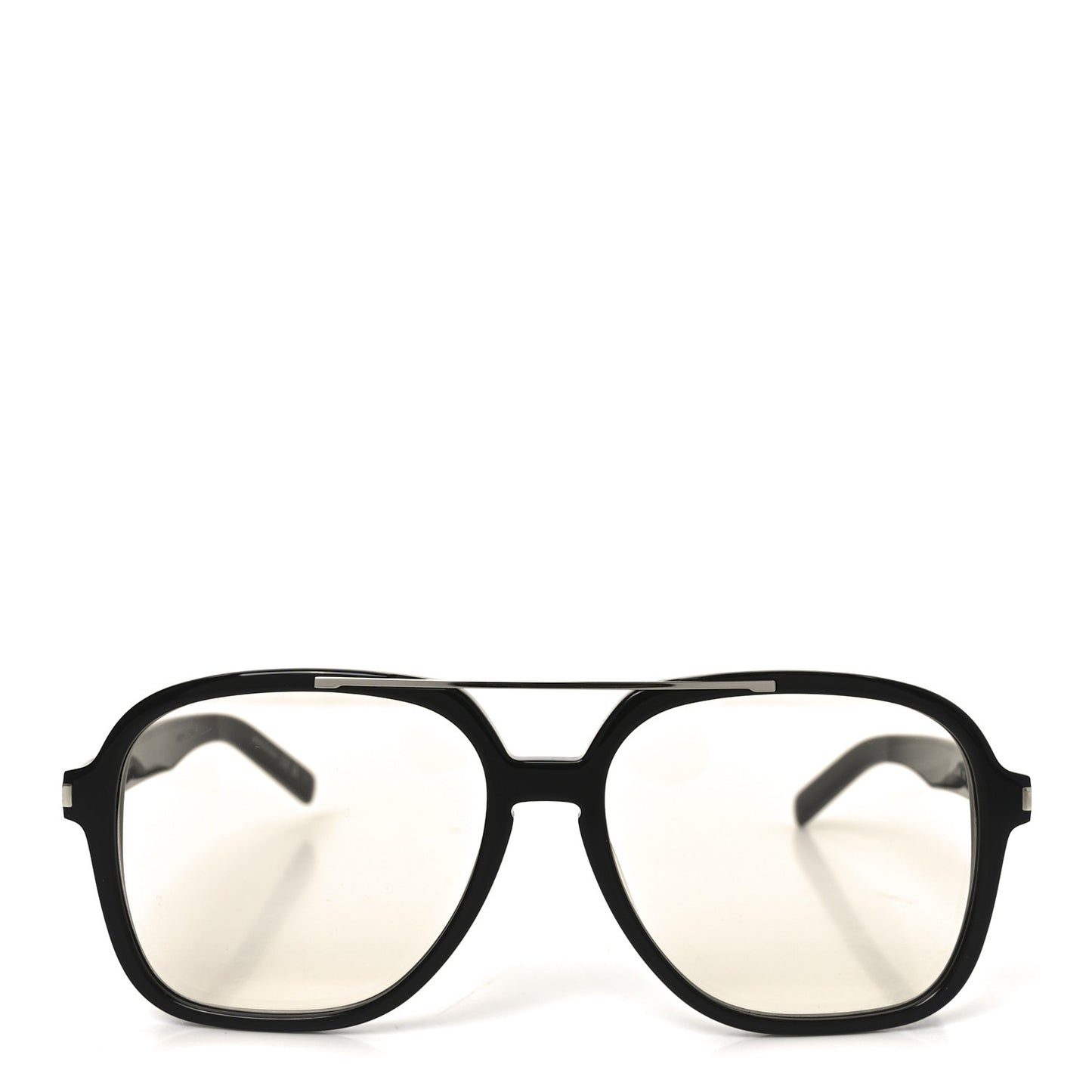 Acetate Geometric Aviator Sunglasses SL 545 Black