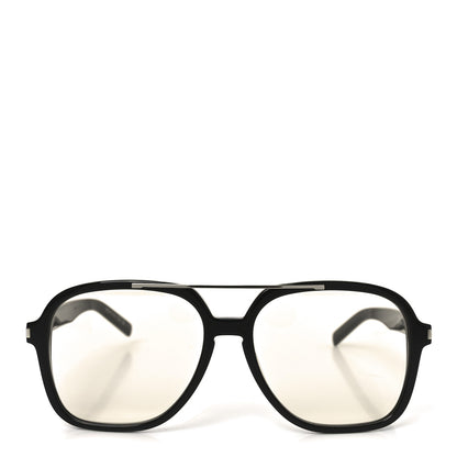 Saint Laurent Acetate Geometric Aviator Sunglasses SL 545 Black 2 of 8