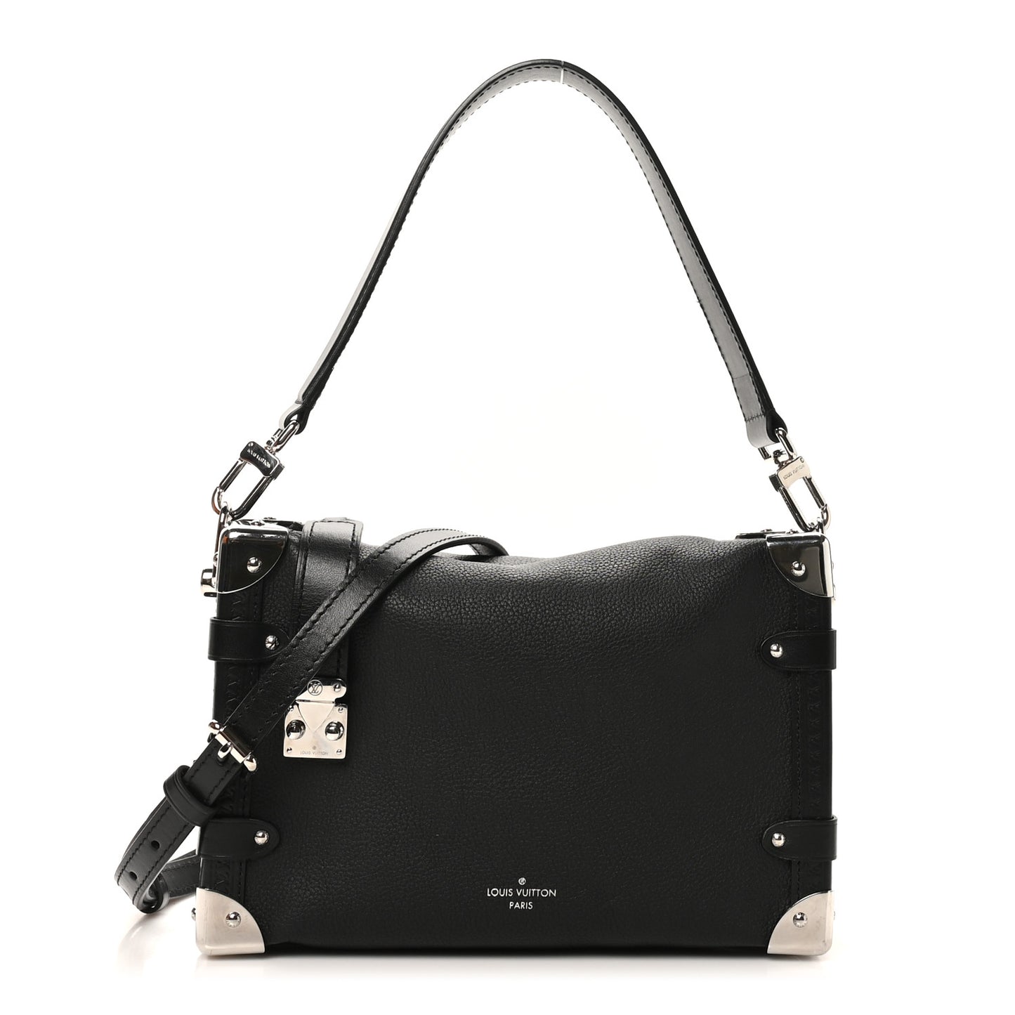 Calfskin Side Trunk MM Black