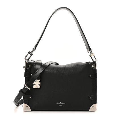 Louis Vuitton Calfskin Side Trunk MM Black 1 of 9