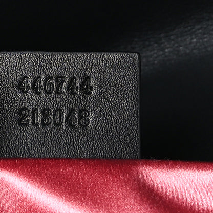 Gucci Velvet Matelasse Mini GG Marmont Shoulder Bag Black 6 of 9