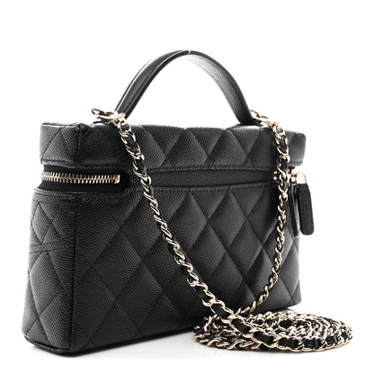 Chanel Caviar Quilted Trendy Handle Slim Vanity Black 3 of 11