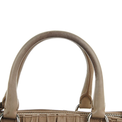 Prada Nappa Gaufre Double Zip Tote Argilla 10 of 15