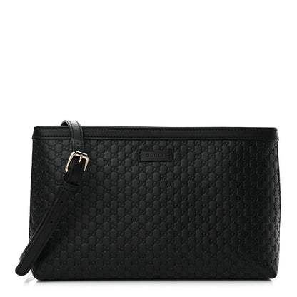 Gucci Microguccissima Flat Crossbody Black 1 of 10