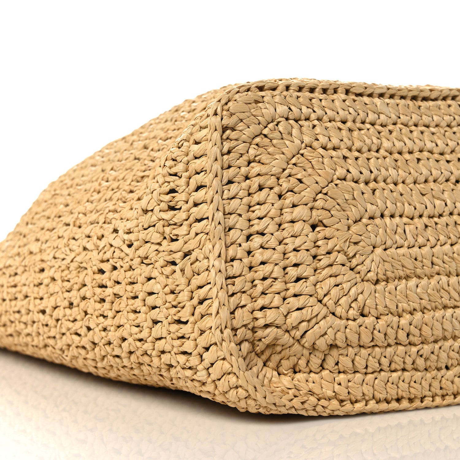 Saint Laurent Raffia Rive Gauche Tote Natural 9 of 10
