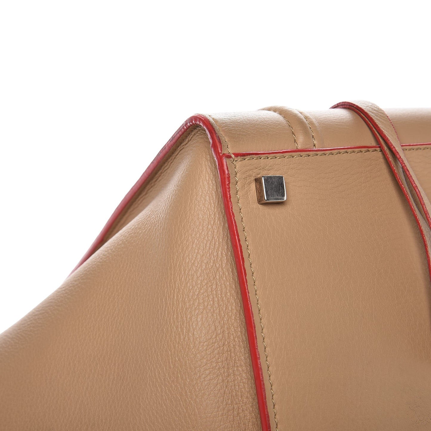 Supple Calfskin Medium Phantom Luggage Camel