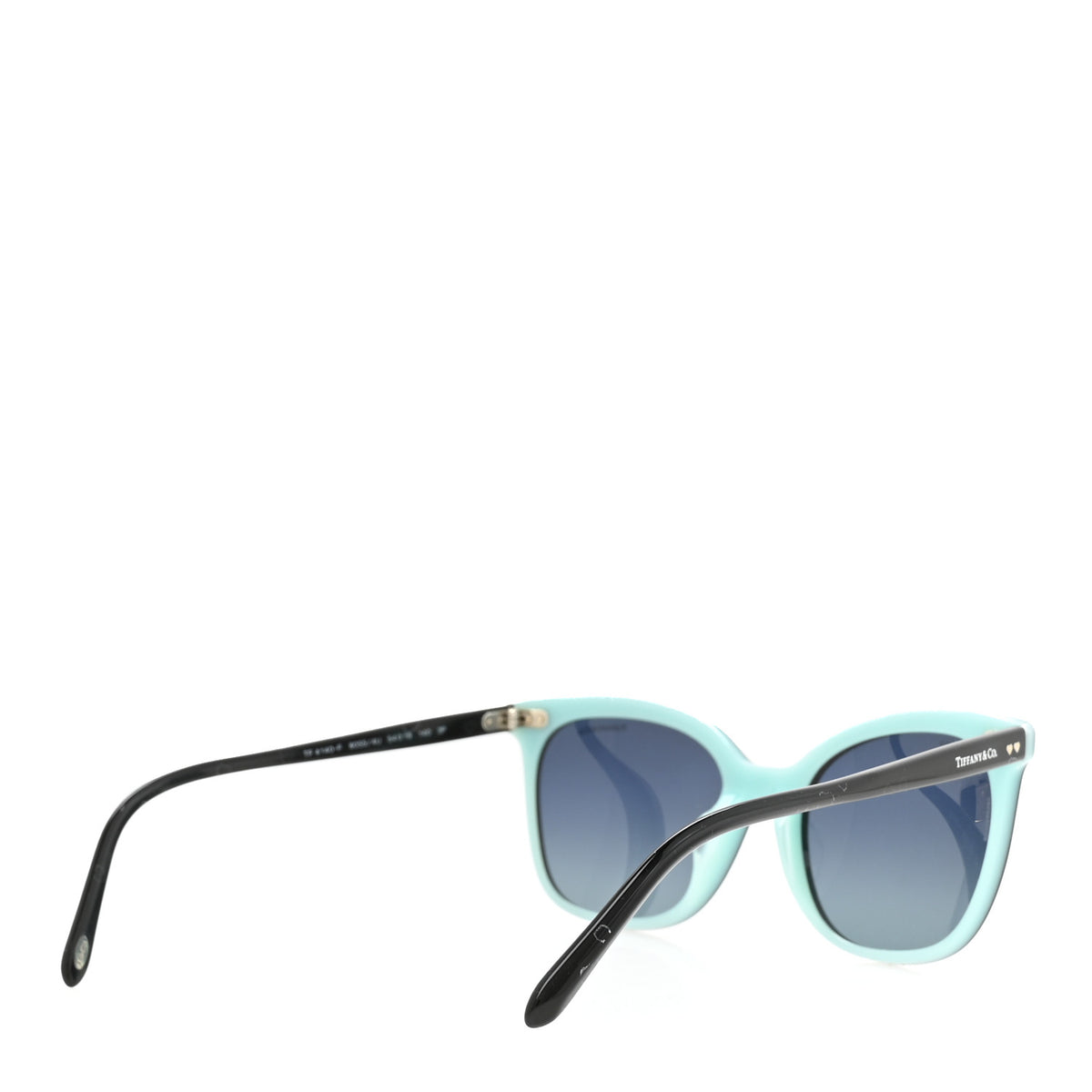 Acetate TF4140-F Heart Sunglasses Black Blue